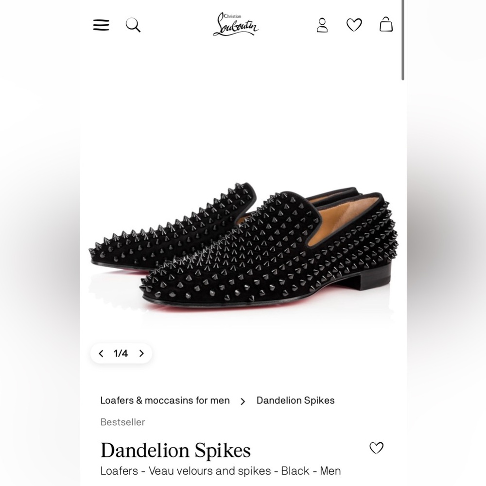Christian Louboutin  Dandelion Spikes loafer